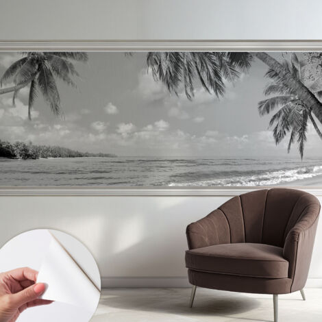 Carta da parati adesiva - fotomurale - facile da applicare - per la soggiorno - camera da letto - Paradiso tropicale 250x104 cm (1/5)