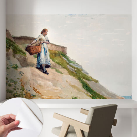Carta da parati autoadesiva - impermeabile - murale da parete - decorazione murale - Paesaggio femminile 104x70 cm (1/5)