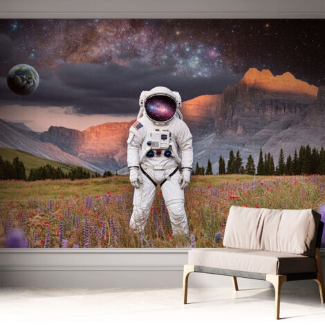 Carta da parati adesiva - lavabile - decorazione murale - per cucina - pellicola decorativa Paesaggio cosmico 312x219 cm (1/5)