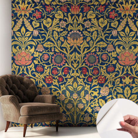 Carta da parati autoadesiva - Fotomurale adesivo - design elegante - stile moderno - Motivo floreale 250x250 cm (1/5)