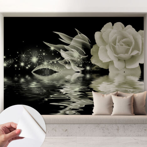 Carta da parati autoadesiva moderna - fotomurale - lavabile - ufficio - design moderno - Rosa luminosa 208x146 cm (1/5)