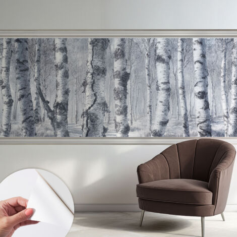 Fotomurale adesivo stickers - murali decorativo - soggiorno moderno - effetto realistico - Natura gelida 250x104 cm (1/5)