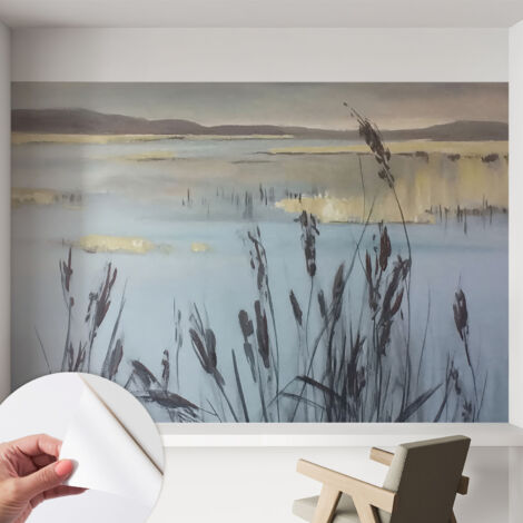 Carta da parati autoadesiva - fotomurale - decorazione parete - stile elegante - decorazione casa - Lago tranquillo 152x104 cm (1/5)