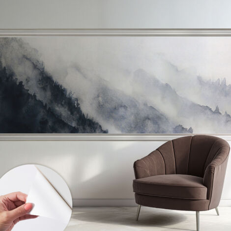 Carta da parati autoadesiva - fotomurale - decorazione parete - stile elegante - decorazione casa - Nebbia di montagna 250x104 cm (1/5)