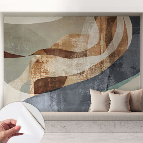 Fotomurale adesivo - murale da parete - Carta da parati autoadesiva - design parete moderno - Composizione astratta 208x146 cm (1/5)