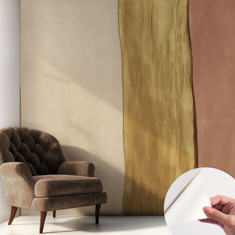Fotomurale adesivo - parete decorativa - decorazione casa - stile moderno parete - Strisce ondulate 250x250 cm (1/5)
