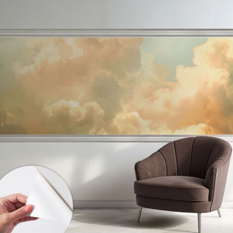 Fotomurale adesivo - murale da parete - Carta da parati autoadesiva - design parete moderno - Nuvole eteree 250x104 cm (1/5)