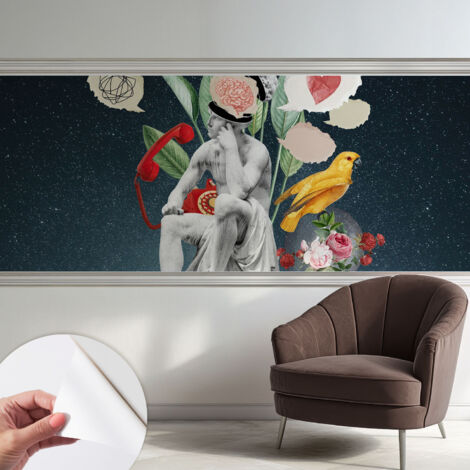 Carta da parati autoadesiva - fotomurale - alta qualità - per la cucina - camera da letto - Arte surrealista 250x104 cm (1/5)