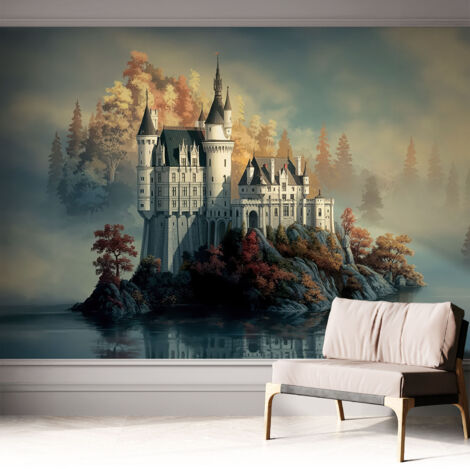 Fotomurale adesivo - parete decorativa - decorazione casa - stile moderno parete - Castello da favola 312x219 cm (1/5)