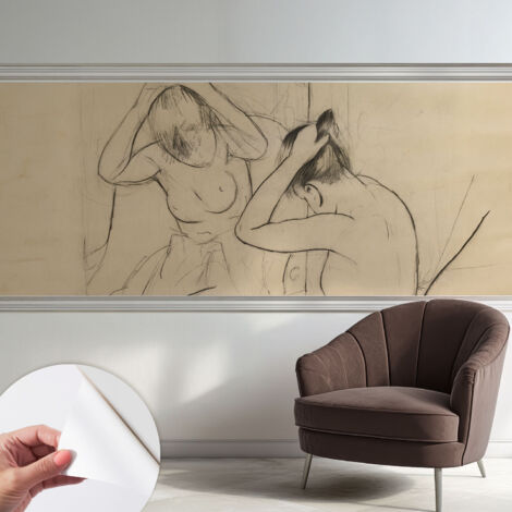 Carta da parati autoadesiva - fotomurale - decorazione parete - stile elegante - decorazione casa - Eleganza artistica 250x104 cm (1/5)
