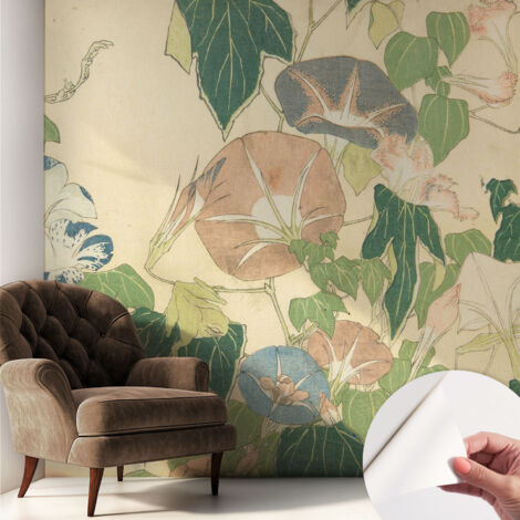 Carta da parati autoadesiva - fotomurale - decorazione parete - stile elegante - decorazione casa - Eleganza floreale 250x250 cm (1/5)
