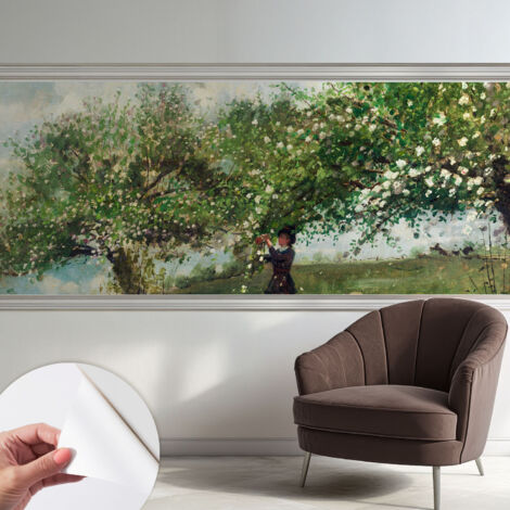 Carta da parati autoadesiva - impermeabile - murale da parete - decorazione murale - Scena primaverile 250x104 cm (1/5)