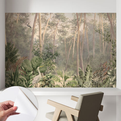 Fotomurale adesivo stickers - murali decorativo - soggiorno moderno - effetto realistico - Armonia naturale 104x70 cm (1/5)