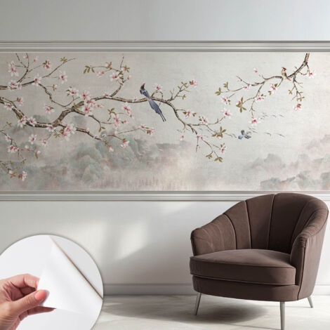 Carta da parati autoadesiva - impermeabile - murale da parete - decorazione murale - Paesaggio orientale 250x104 cm (1/5)