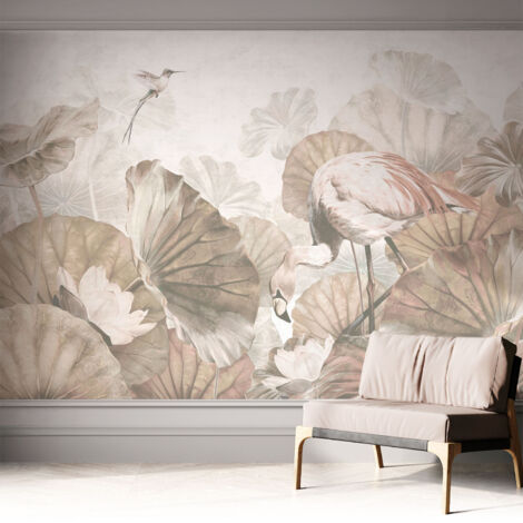 Fotomurale adesivo stickers - murali decorativo - soggiorno moderno - effetto realistico - Natura elegante 312x219 cm