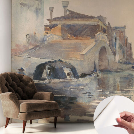 Carta da parati adesiva - lavabile - decorazione murale - per cucina - pellicola decorativa Armonia veneziana 250x250 cm (1/5)