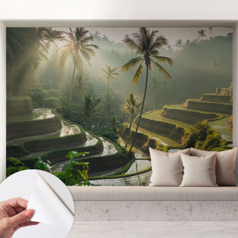 Carta da parati autoadesiva - fotomurale - decorazione parete - murale - adesivo da muro - Terrazze paradisiache 208x146 cm (1/5)