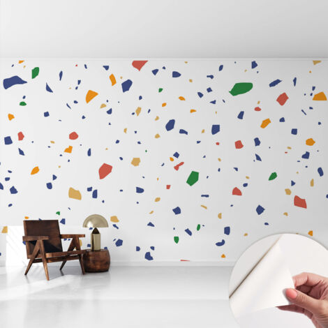 Fotomurale adesivo stickers - per camera da letto - per corridoio - decorazione casa moderna Frammenti arcobaleno 416x254 cm (1/5)