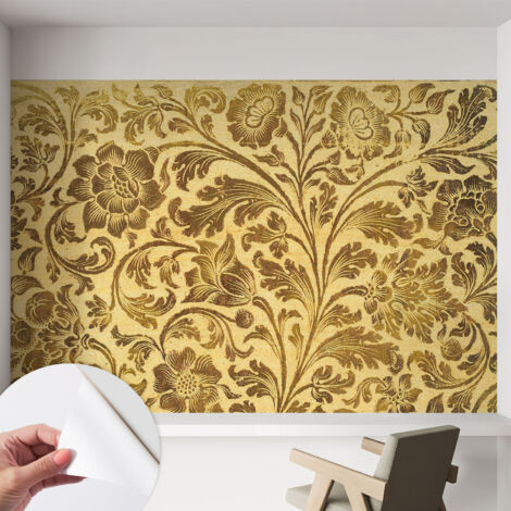 Fotomurale adesivo stickers - murali decorativo - soggiorno moderno - effetto realistico - Motivo floreale 152x104 cm (1/5)