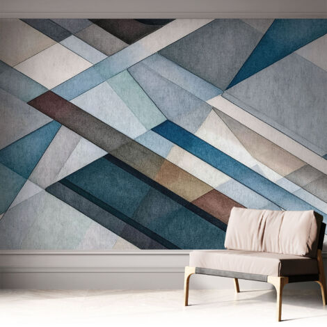 Carta da parati autoadesiva - Fotomurale adesivo - soggiorno moderno - resistente - Geometria astratta 312x219 cm (1/5)