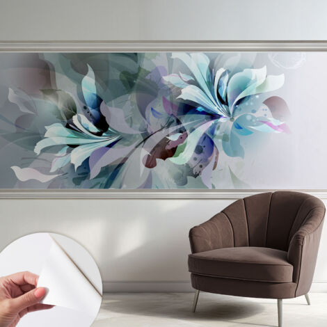 Carta da parati adesiva - lavabile - decorazione murale - per cucina - pellicola decorativa Astrazione floreale 250x104 cm