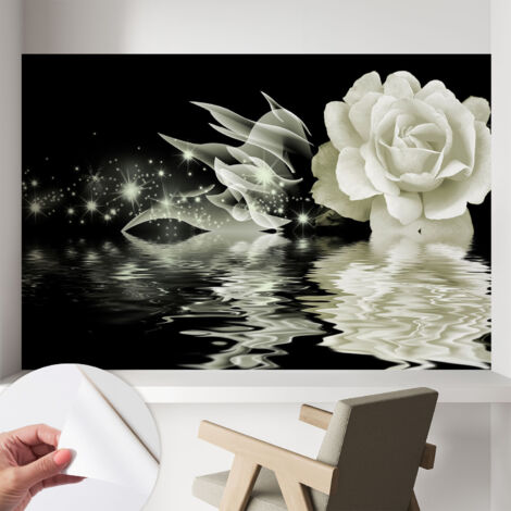 Carta da parati adesiva - lavabile - decorazione murale - per cucina - pellicola decorativa Rosa luminosa 104x70 cm (1/5)