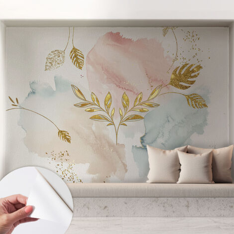 Carta da parati autoadesiva - impermeabile - murale da parete - decorazione murale - Fascino botanico 208x146 cm (1/5)