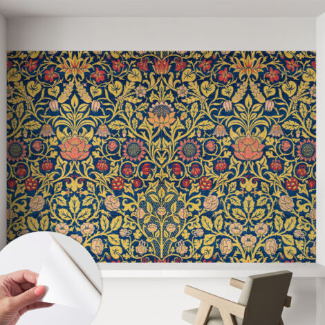 Carta da parati autoadesiva - fotomurale - decorazione parete - stile elegante - decorazione casa - Motivo floreale 152x104 cm (1/5)