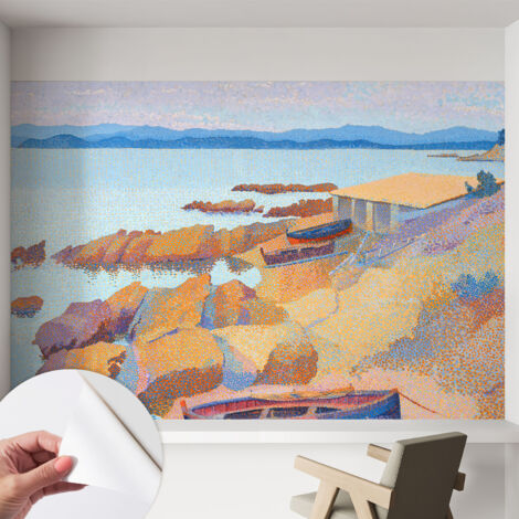 Carta da parati adesiva - lavabile - decorazione murale - per cucina - pellicola decorativa Viste marine 152x104 cm