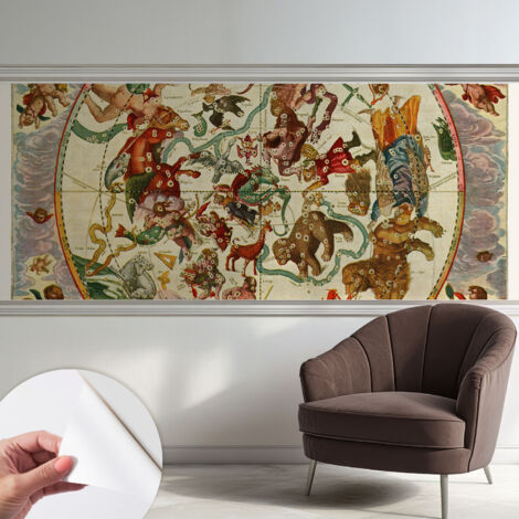 Carta da parati adesiva - fotomurale - facile da applicare - per la soggiorno - camera da letto - Composizioni stellari 250x104 cm (1/5)