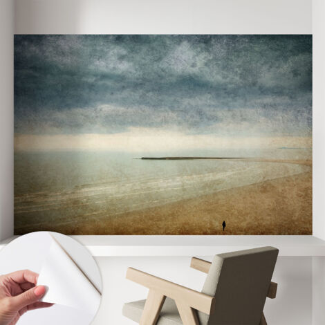 Carta da parati autoadesiva - Fotomurale adesivo - soggiorno moderno - resistente - Paesaggio nostalgico 104x70 cm (1/5)