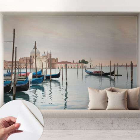 Carta da parati autoadesiva - Fotomurale adesivo - soggiorno moderno - resistente - Scenario veneziano 208x146 cm (1/5)