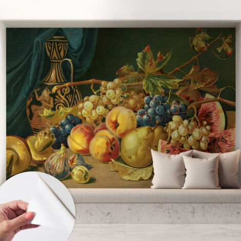 Carta da parati autoadesiva - Fotomurale adesivo - soggiorno moderno - resistente - Fascino fruttato 208x146 cm (1/5)