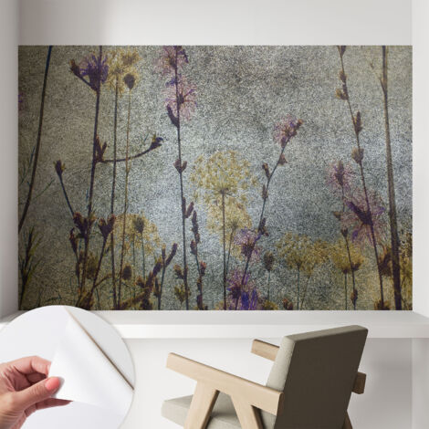 Carta da parati autoadesiva - Fotomurale adesivo - soggiorno moderno - resistente - Fiori di campo 104x70 cm (1/5)