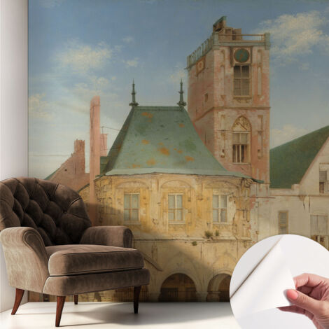 Fotomurale adesivo - parete decorativa - decorazione casa - stile moderno parete - Municipio storico 250x250 cm (1/5)