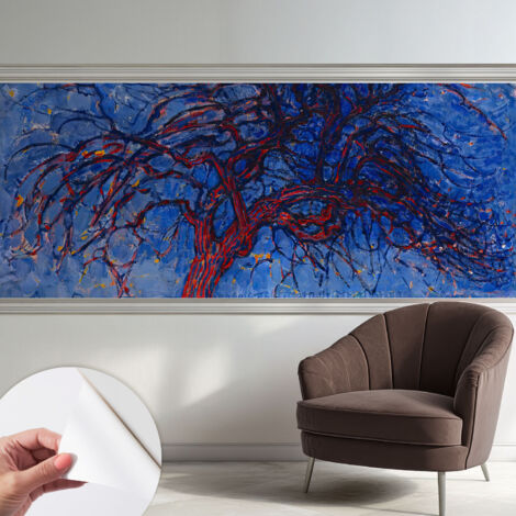 Carta da parati autoadesiva - fotomurale - decorazione parete - murale - adesivo da muro - Albero fiammeggiante 250x104 cm (1/5)