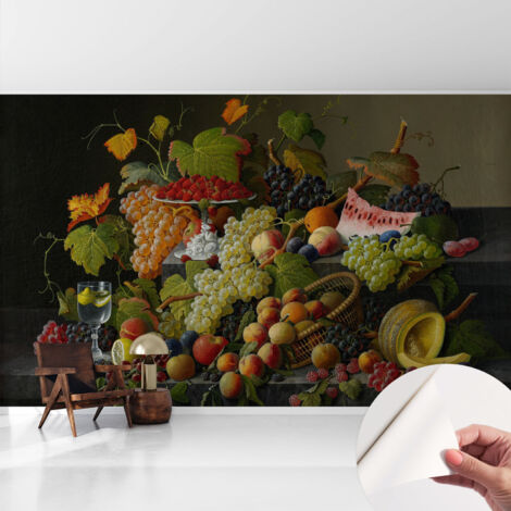 Fotomurale adesivo stickers - per camera da letto - per corridoio - decorazione casa moderna Composizione fruttata 416x254 cm (1/5)