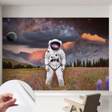 Carta da parati adesiva - lavabile - decorazione murale - per cucina - pellicola decorativa Paesaggio cosmico 152x104 cm (1/5)