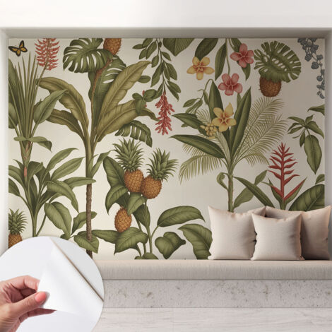Fotomurale adesivo stickers - murali decorativo - soggiorno moderno - effetto realistico - Natura esotica 208x146 cm (1/5)