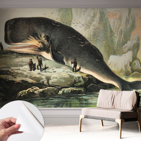 Carta da parati adesiva - lavabile - decorazione murale - per cucina - pellicola decorativa Gigantismo marino 312x219 cm (1/5)