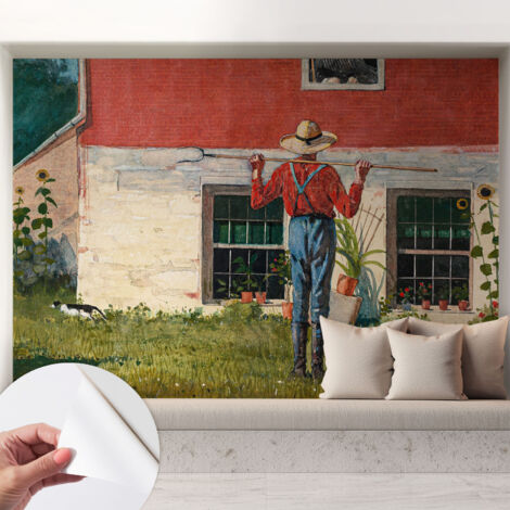 Carta da parati adesiva - fotomurale - facile da applicare - per la soggiorno - camera da letto - Scena di campagna 208x146 cm (1/5)
