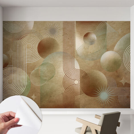 Carta da parati autoadesiva - impermeabile - murale da parete - decorazione murale - Motivo geometrico 152x104 cm (1/5)