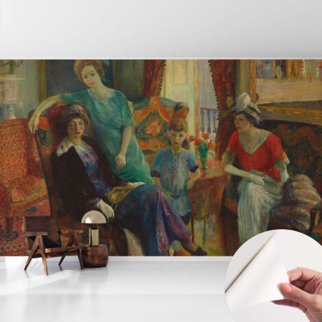 Fotomurale adesivo stickers - murali decorativo - soggiorno moderno - effetto realistico - Eleganza classica 416x254 cm (1/5)