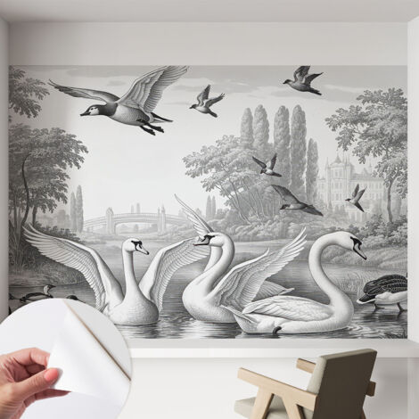 Carta da parati adesiva - fotomurale - facile da applicare - per la soggiorno - camera da letto - Paesaggio classico 152x104 cm (1/5)