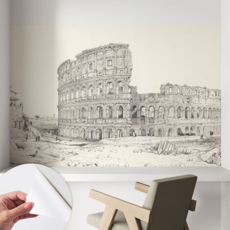 Carta da parati adesiva - fotomurale - facile da applicare - per la soggiorno - camera da letto - Rovine antiche 104x70 cm (1/5)