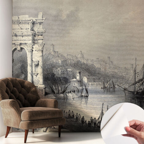 Fotomurale adesivo stickers - murali decorativo - soggiorno moderno - effetto realistico - Paesaggio marino 250x250 cm (1/5)