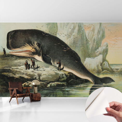 Carta da parati autoadesiva - Fotomurale adesivo - soggiorno moderno - resistente - Gigantismo marino 416x254 cm (1/5)