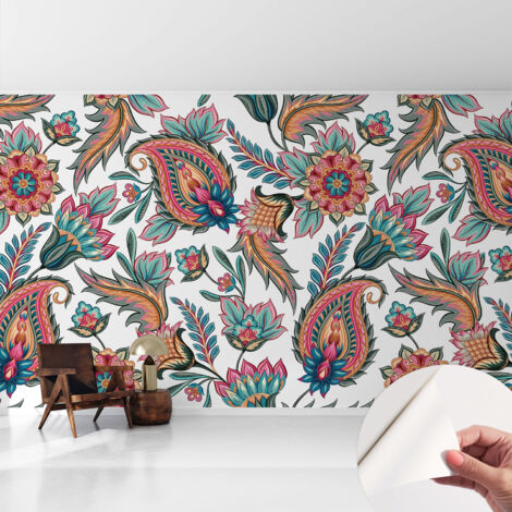 Carta da parati autoadesiva - impermeabile - murale da parete - decorazione murale - Motivo orientale 416x254 cm