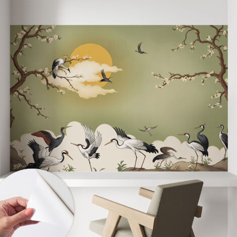 Carta da parati adesiva - fotomurale - facile da applicare - per la soggiorno - camera da letto - Natura elegante 104x70 cm (1/5)