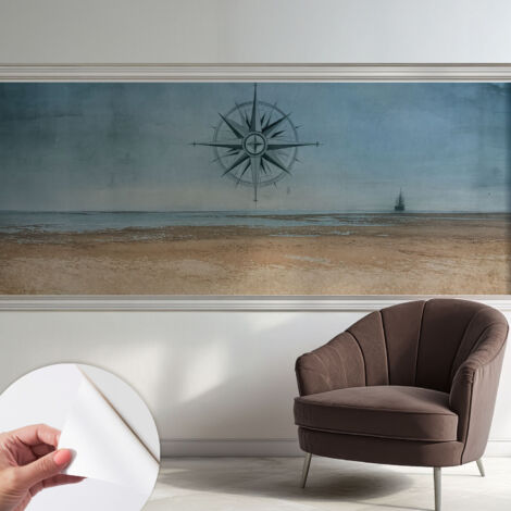 Carta da parati autoadesiva moderna - fotomurale - lavabile - ufficio - design moderno - Marinistica d'avventura 250x104 cm (1/5)